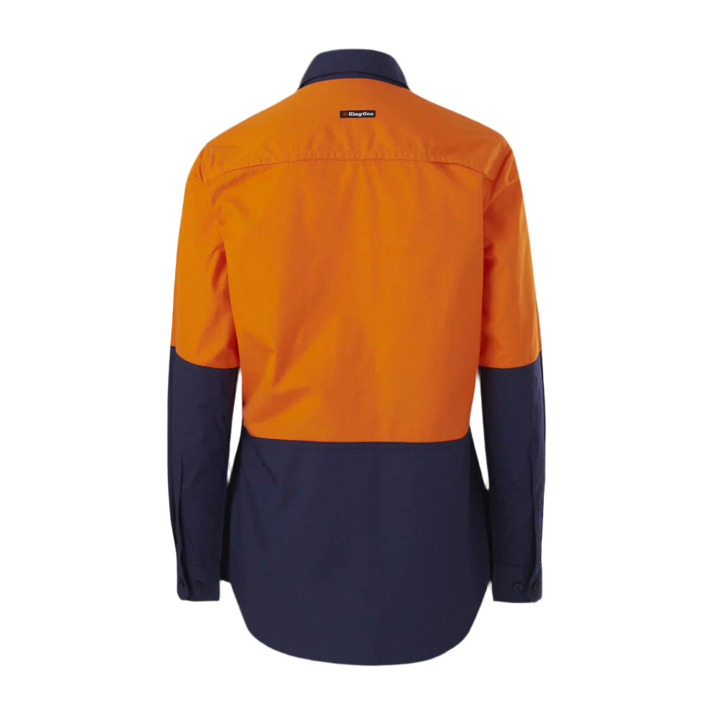 KingGee K44226 Women's Workcool Vented Spliced Shirt Long Sleeve