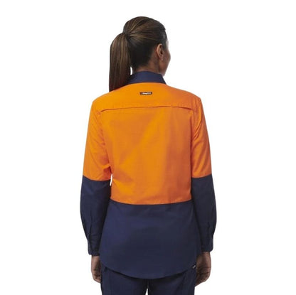 KingGee K44226 Womens Workcool Vented Spliced Shirt Long Sleeve
