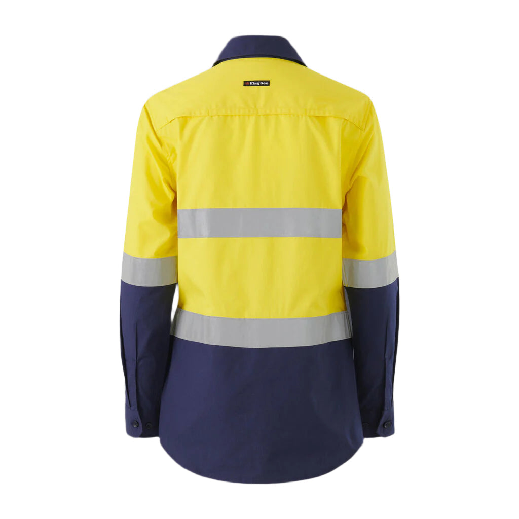 KingGee K44227 Women's Workcool Vented Spliced Shirt Taped Long Sleeve