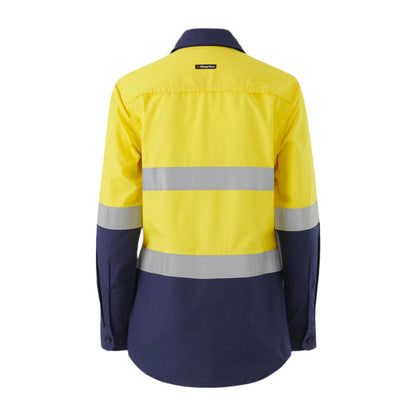 KingGee K44227 Women's Workcool Vented Spliced Shirt Taped Long Sleeve