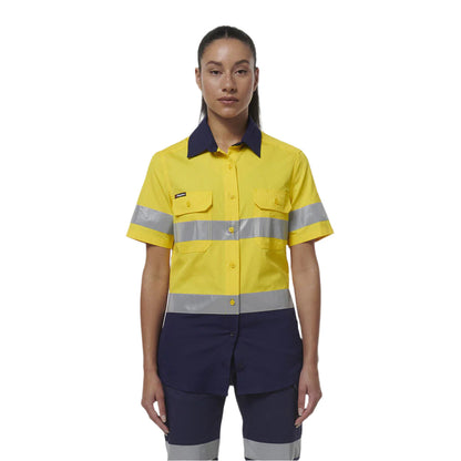 KingGee K44229 Womens Workcool Vented Reflective Short Sleeve Shirt