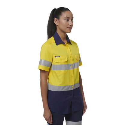 KingGee K44229 Womens Workcool Vented Reflective Short Sleeve Shirt