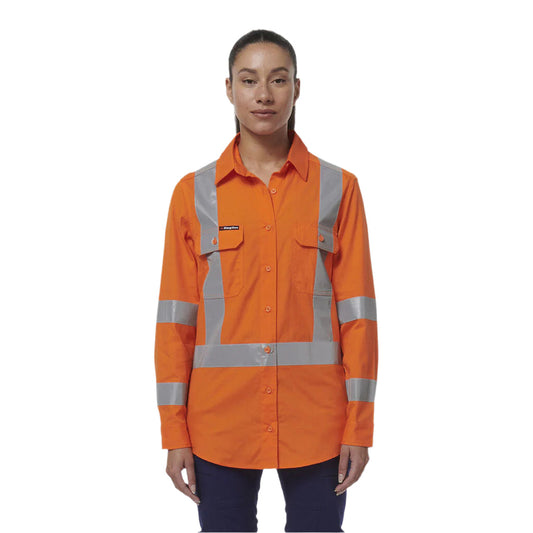 KingGee K44233 Womens Workcool Vented X Back Shirt
