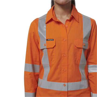 KingGee K44233 Womens Workcool Vented X Back Shirt