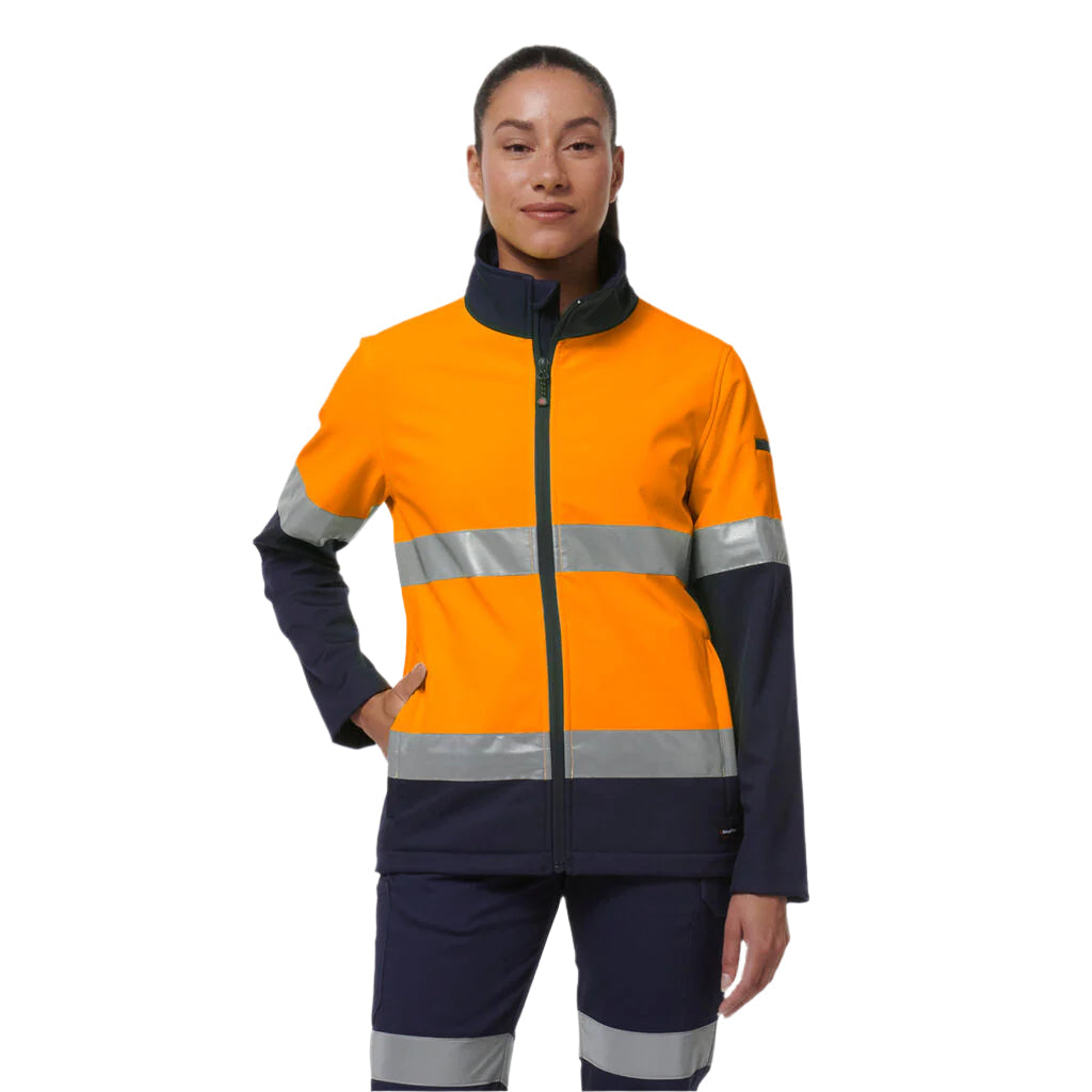 KingGee K45006 Womens Reflective Spliced Soft Shell Jacket