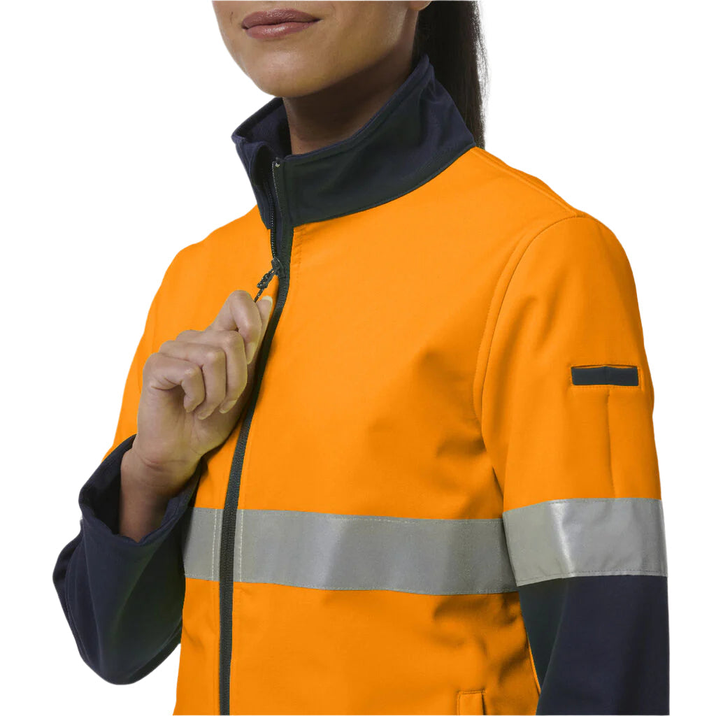 KingGee K45006 Womens Reflective Spliced Soft Shell Jacket