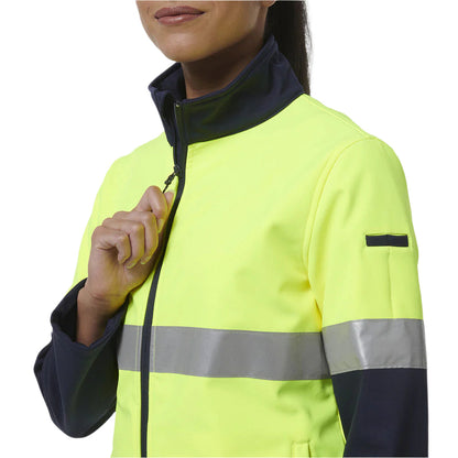 KingGee K45006 Womens Reflective Spliced Soft Shell Jacket
