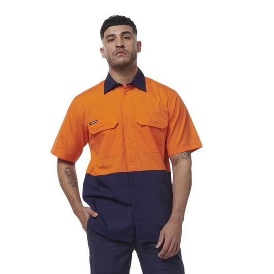 KingGee K54008 Workcool Vented Spliced Short Sleeve Shirt