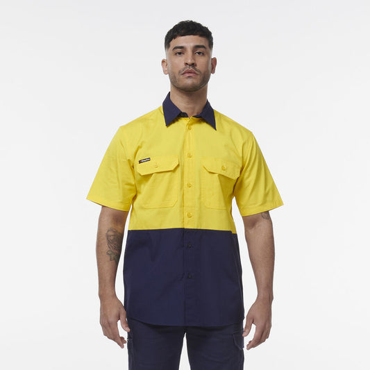 KingGee K54008 Workcool Vented Spliced Short Sleeve Shirt