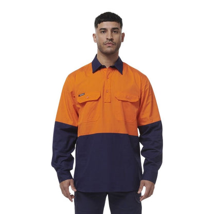 KingGee K54011 Workcool Vented closed Front Spliced Shirt