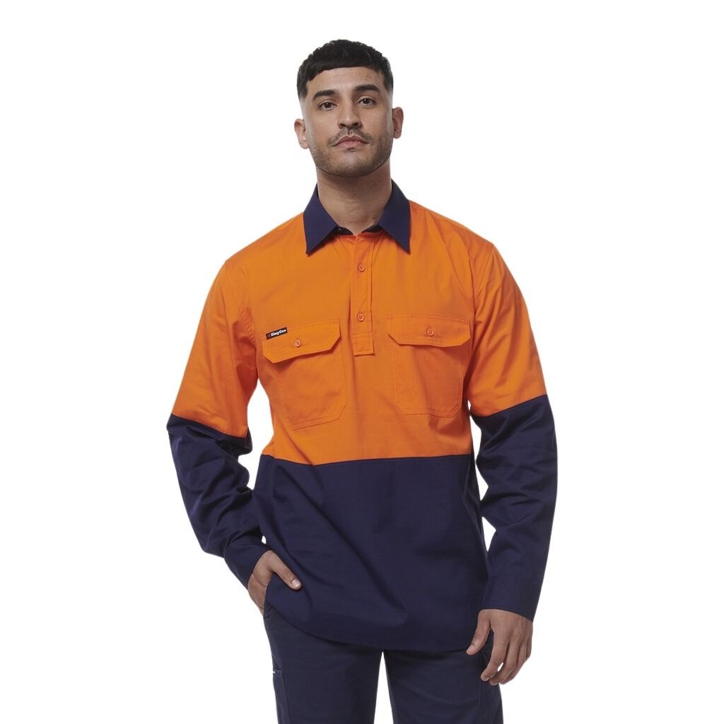KingGee K54011 Workcool Vented closed Front Spliced Shirt