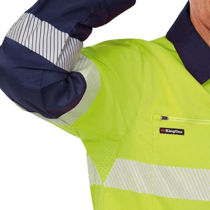 KingGee K54037 Drycool Hi-Vis Taped Shirt Long Sleeve