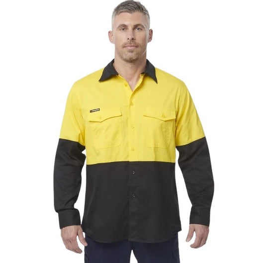 KingGee K54870 Workcool 2 HiVis Reflective Spliced Long Sleeve Shirt