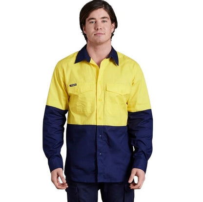 KingGee K54870 Workcool 2 HiVis Reflective Spliced Long Sleeve Shirt