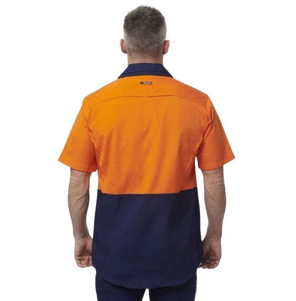 KingGee K54875 Workcool 2 HiVis Slipced Short Sleeve Shirt