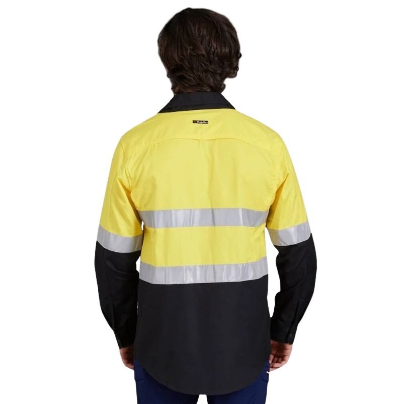 KingGee K54880 Workcool 2 HiVis Reflective Spliced Long Sleeve Shirt