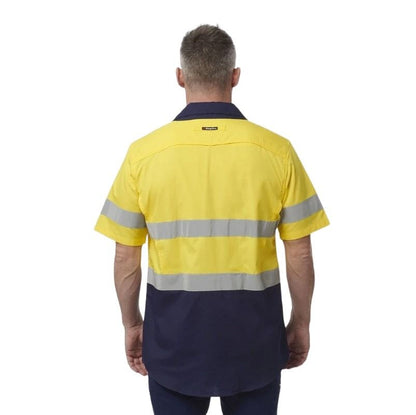 KingGee K54885 Workcool 2 HiVis Reflective Spliced Short Sleeve Shirt