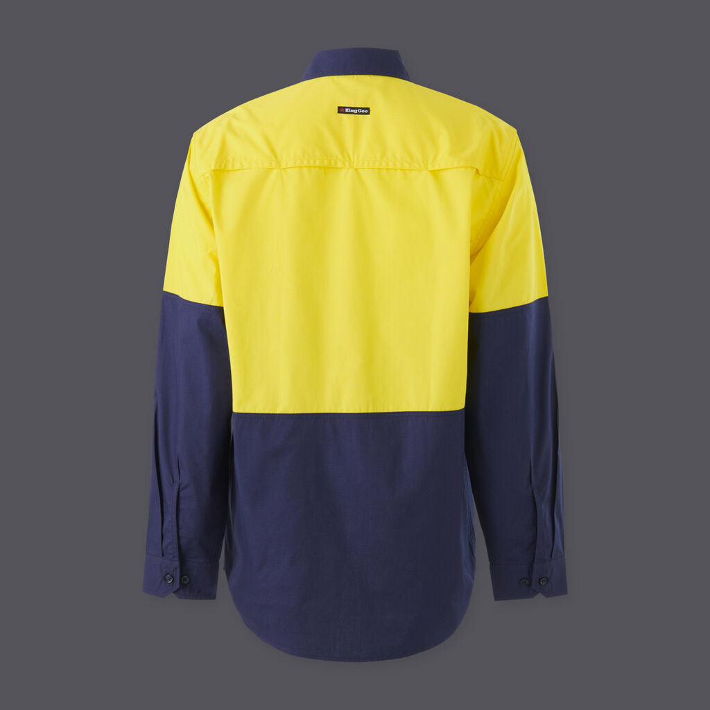 KingGee K54912 Workcool Vented Spliced Shirt Long Sleeve