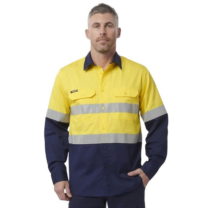 KingGee K54913 Workcool Vented Spliced Shirt Taped Long Sleeve