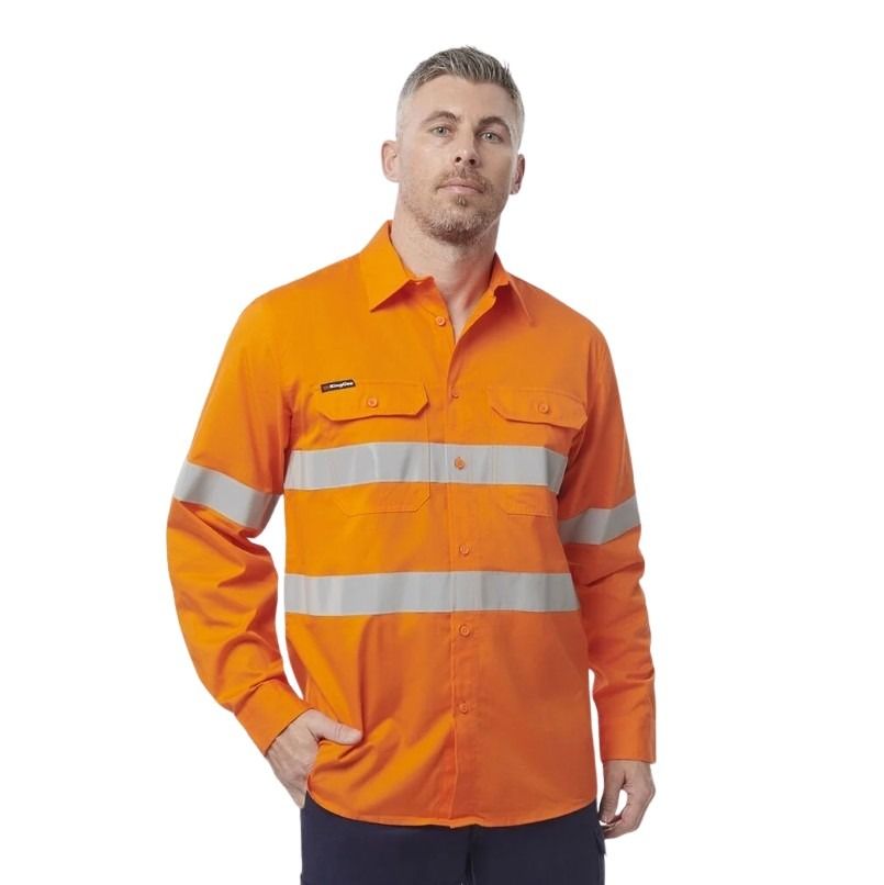 KingGee K54915 Workcool Vented Shirt Tape Long Sleeve