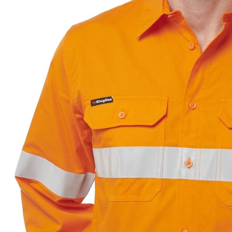KingGee K54915 Workcool Vented Shirt Tape Long Sleeve