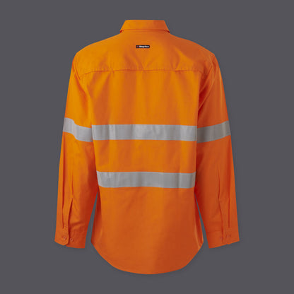 KingGee K54916 Workcool Vented Closed Front Shirt Taped Long Sleeve