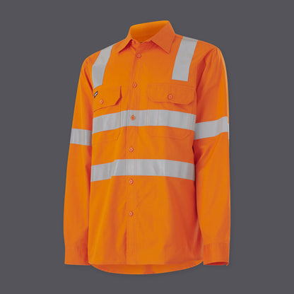 KingGee K54917 Workcool Vented X Back Shirt Long Sleeve