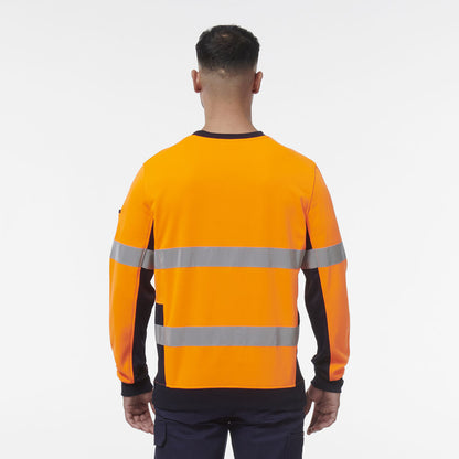 KingGee K55058 Reflective Spliced Crew Neck Fleece