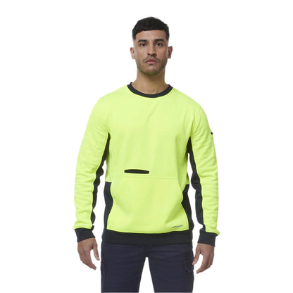 KingGee K55062 Hi Vis Spliced Crew Neck Fleece