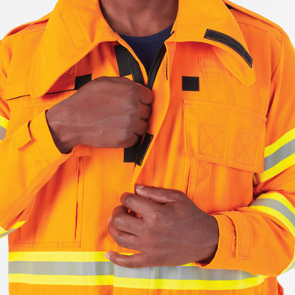 KingGee K85000 Mens Wildlands Firefighting Hi Vis Coat