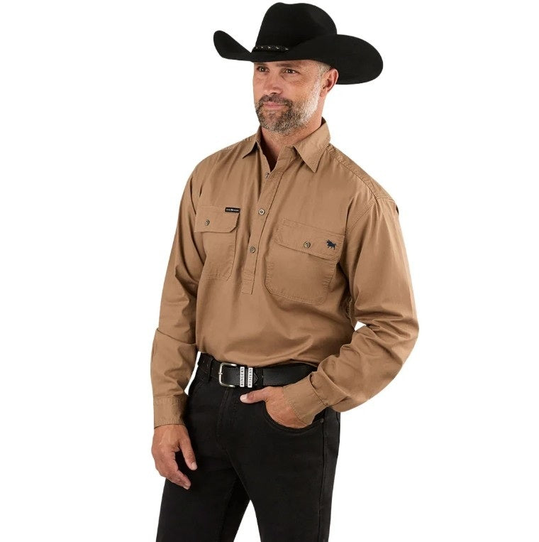 Ringers Western 171110002 King River Mens Half Button Work Shirt