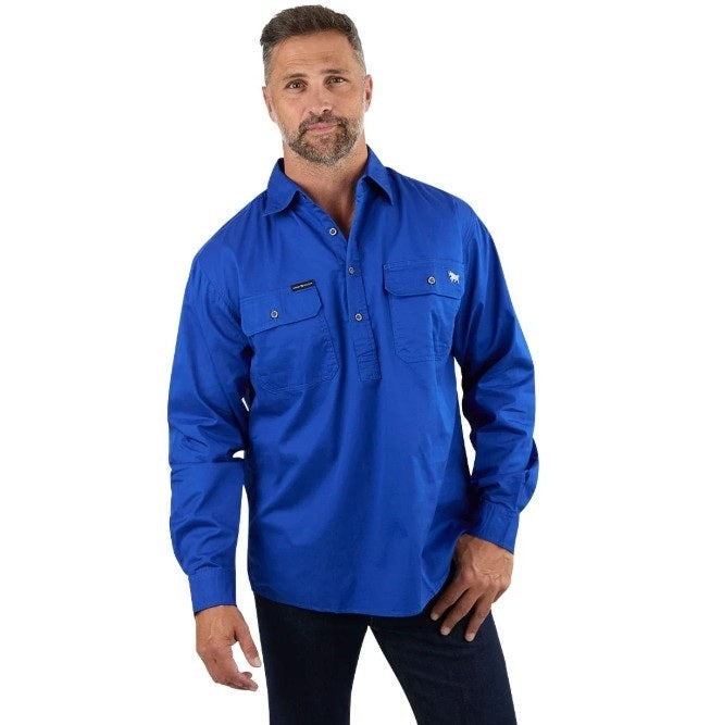 Ringers Western 171110002 King River Mens Half Button Work Shirt