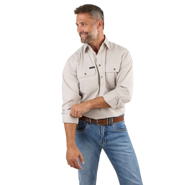 Ringers Western 171110002 King River Mens Half Button Work Shirt