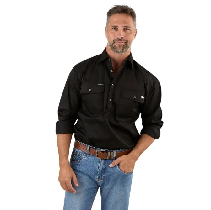 Ringers Western 171110002 King River Mens Half Button Work Shirt