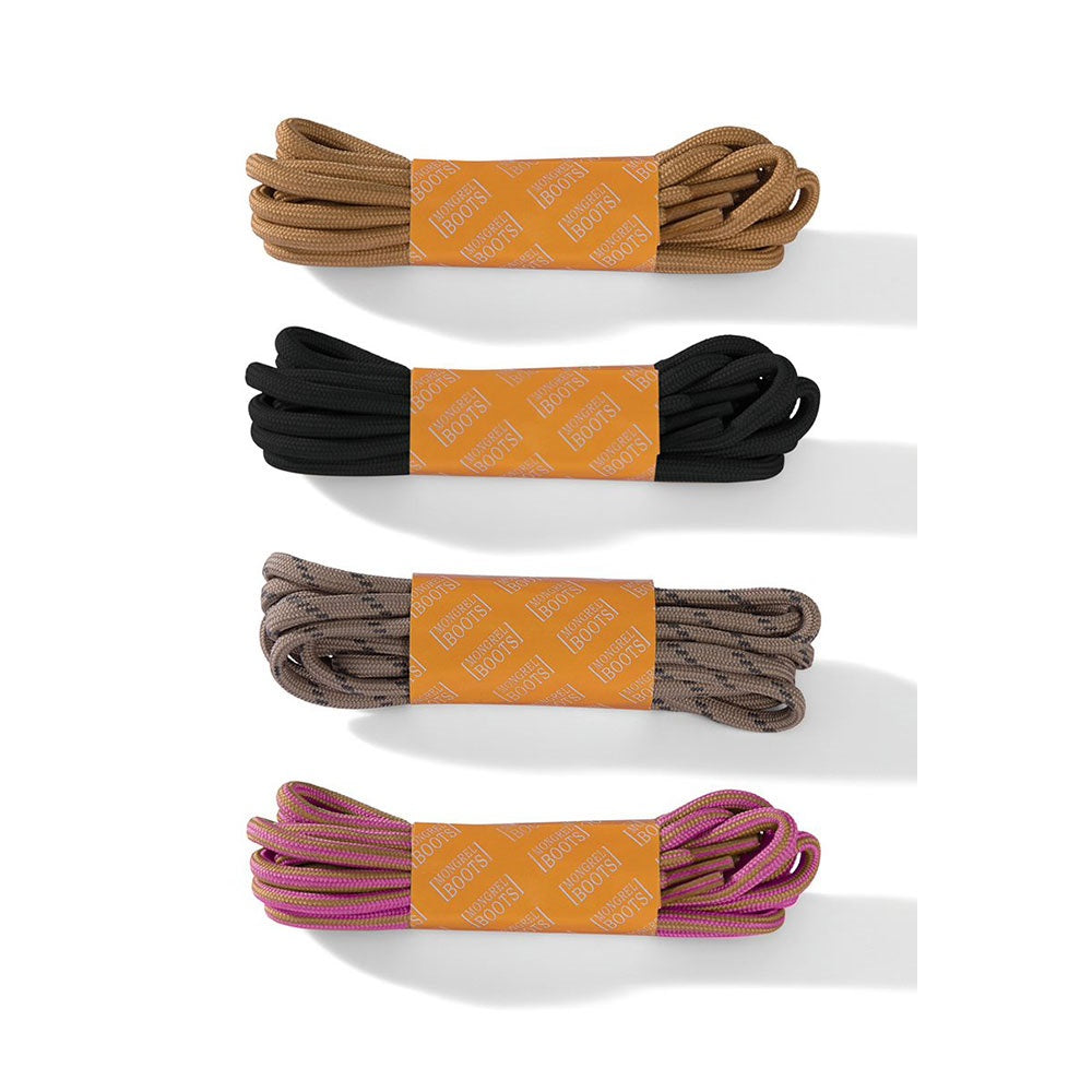 Mongrel Laces 140cm - Wheat/Black/Stone/Pink - Product View