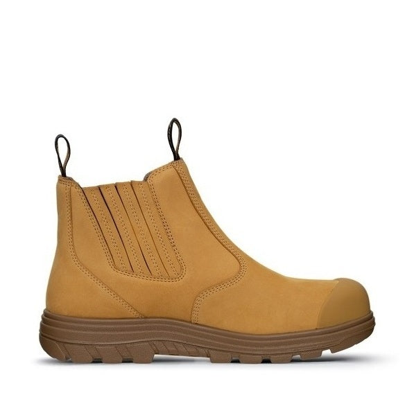 Ascent 129704 Sigma 2 4E Composite Slip On Safety Boots - Wheat - Medial Side View