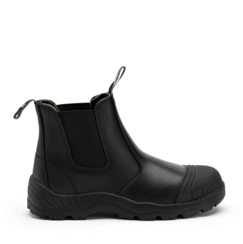 M8 M8SF004 Ledge Safety Elastic Side Boots - Black - Side View