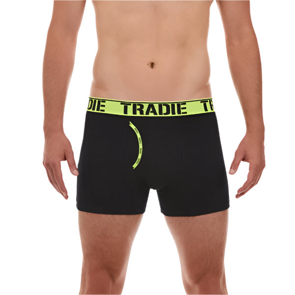 Tradie MJ1621SK Mens Man Front Trunk - Black/Yellow - Front View