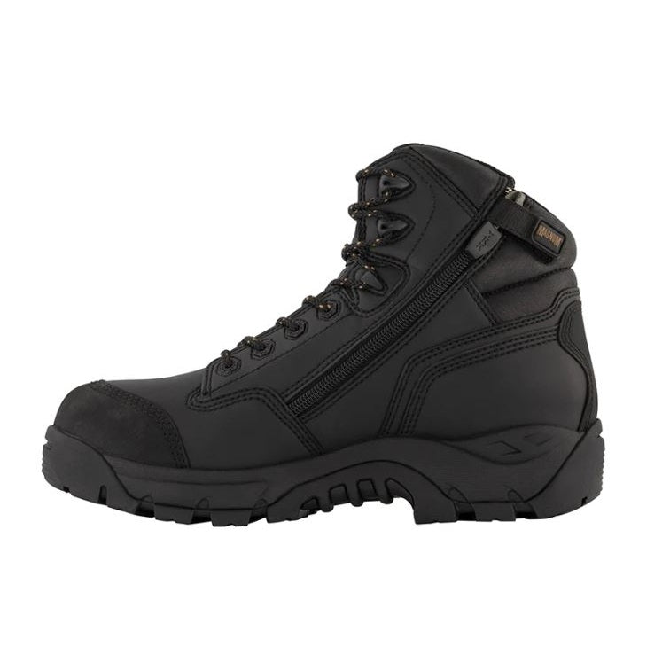 Magnum MPW100 Precision Max Waterproof Airport Friendly Women's Composite Safety Boots - colour Black - Zip Side view