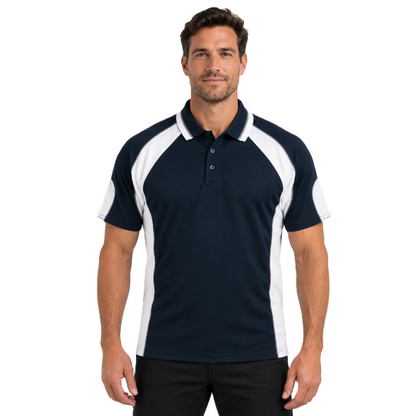 Aussie Pacific N1300 Murray Mens Polo - Navy/White - Lifestyle