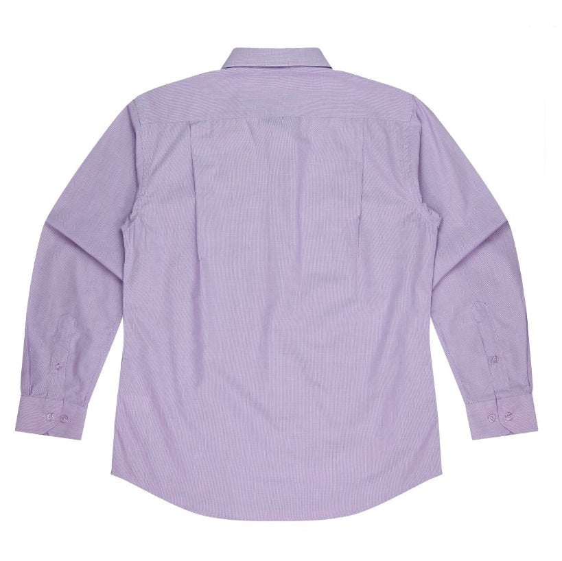 Aussie Pacific N1902L Mens Grange Long Sleeve Shirt - Mauve - Back View