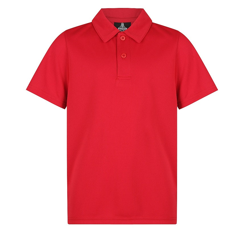 Aussie Pacific N3307 Botany Kids Polo - Red - Front View