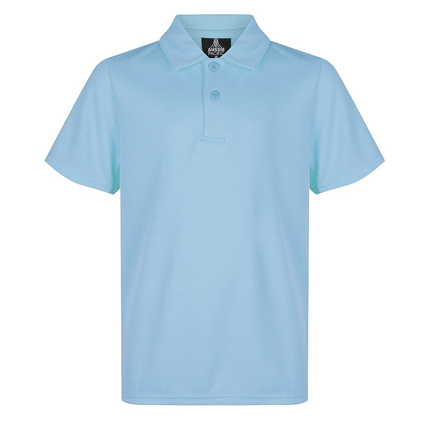 Aussie Pacific N3307 Botany Kids Polo - Sky Blue - Front View