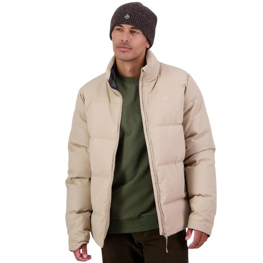 Biscotti Beige Warm Winter Puffer Jacket Swanndri SW26426M Nimbus Mens Down Jacket