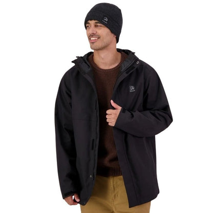 Black Waterproof Durable Swanndri SW2648M Shearwater15 Mens Rain Jacket