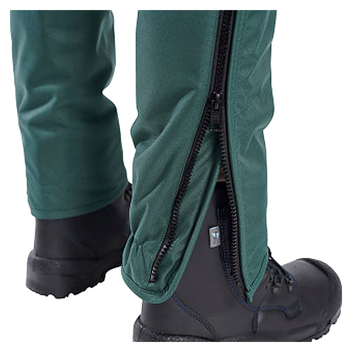 Snakesafe snake gaiters with a no rust side zipper from top to bottom for easy access and removal