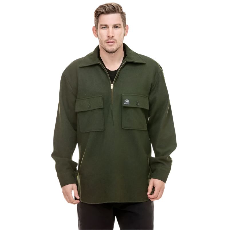 Swanndri SSD0107 Men's Ranger Wool Zip Front Bushshirt