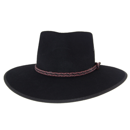Statesman S0066672 Countryman Wool Felt Hat Black