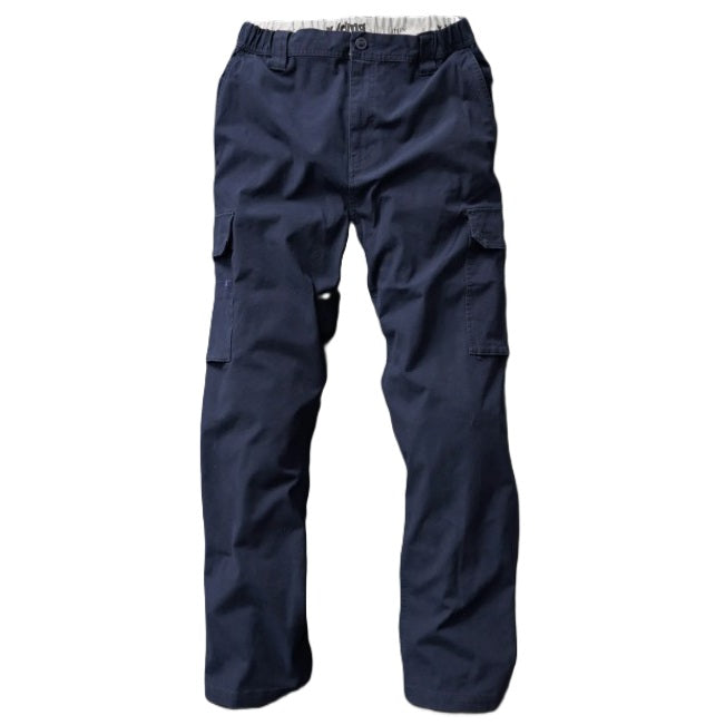 x/dmg UP-2 Elastic Waist Cargo Pants Men's Navy Colour Work Pants - Front View