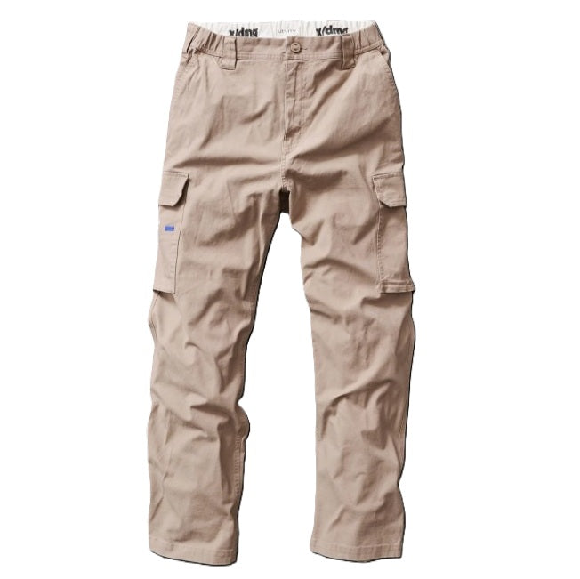 X/DMG UP-2 Cotton Stretch Waist Cargo Pant - Khaki - Front View